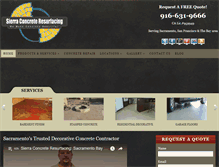 Tablet Screenshot of decorativeconcretecalifornia.com